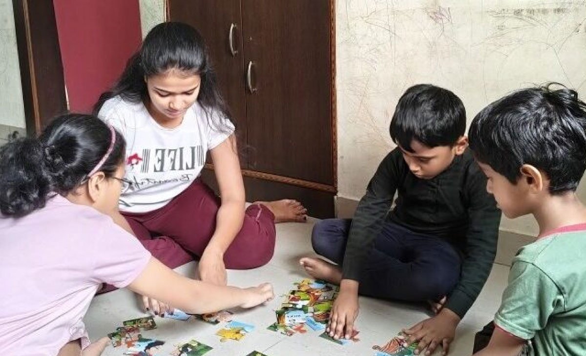 Happy toddlers engaged in playful learning at Utkarsha Play School, Sangvi